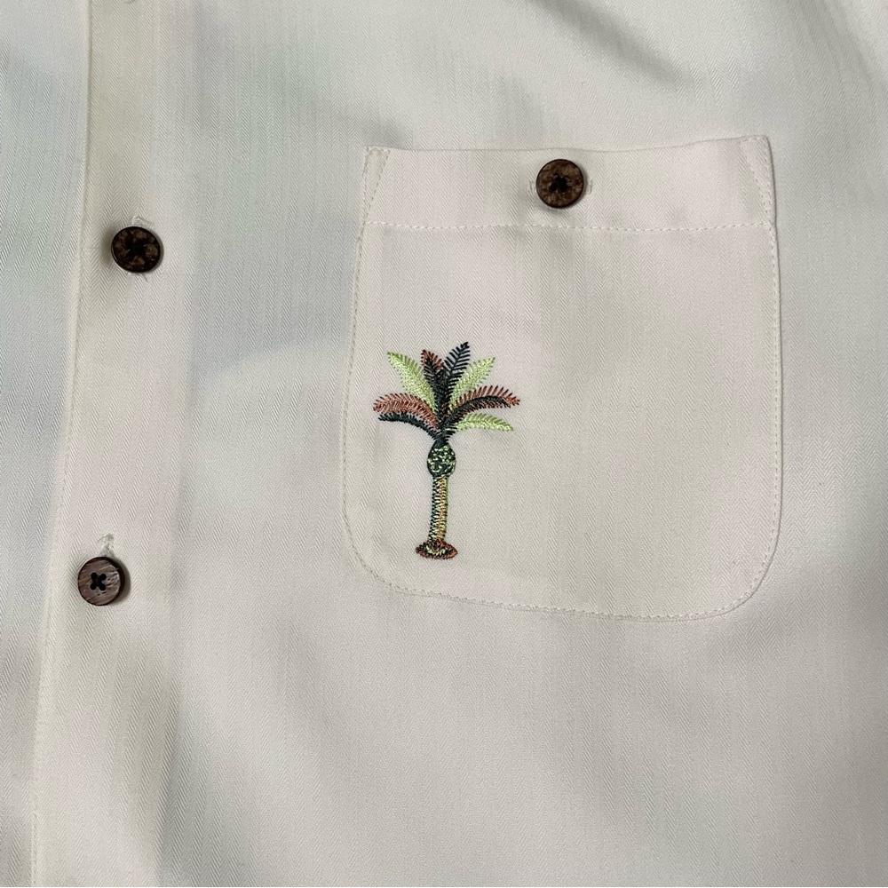Caribbean Embroidered Button Down - image 4